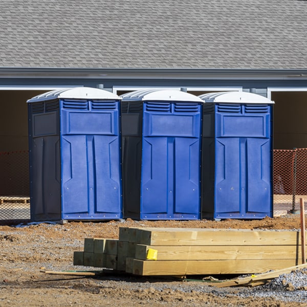 what is the cost difference between standard and deluxe portable toilet rentals in Menominee MI